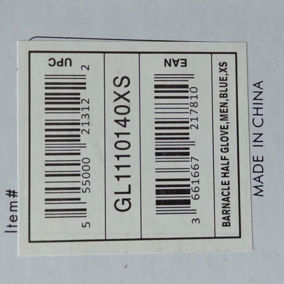 Barnacle half finger gloves Aqua Lung Sport Men's XS  NWT - Picture 8 of 8